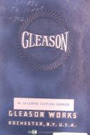 Gleason-Gleason Operators Instruction No 19 Curvic Coupling Grinder Manual-#19-No. 19-01
